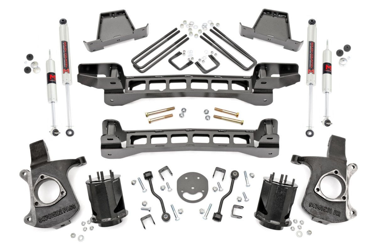 Chevrolet Silverado 1500 Classic Suspension Lift Kit - Rough Country - 6 Inch Lift Kit | M1 Shocks - 2007
